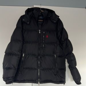 Ralph Lauren Water-Repellent Down Jacket, Polo Black, Men’s L Tall, Like New